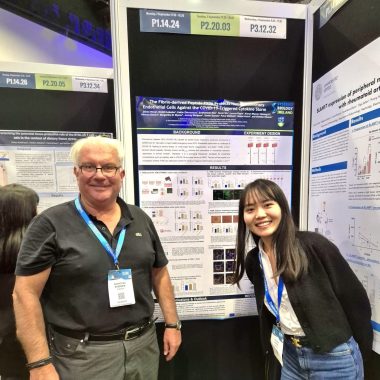 Günther Eissner and Zhiran Wang at the European Congress of Immunology 2024